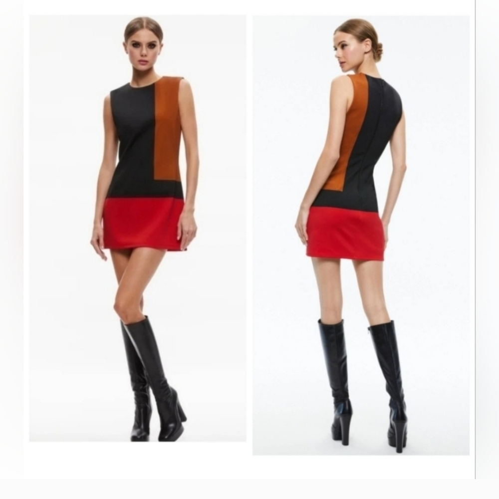 ALICE + OLIVIA WYNELL MINI DRESS SIZE 12 NWOT $495 - Picture 4 of 16